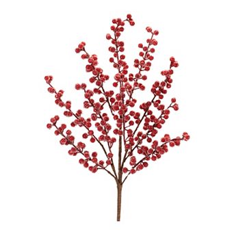 Melrose Artificial Iced Berry Twig Spray Set of 2
