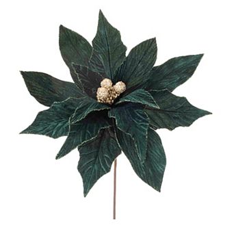 Melrose Artificial Poinsettia Stem Set of 2