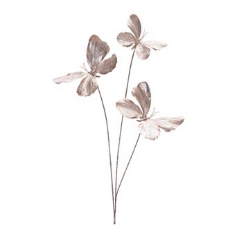 Melrose Metallic Butterfly Spray Set of 6