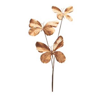 Melrose Metallic Butterfly Spray Set of 6