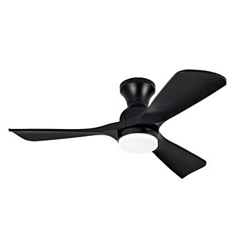 Loheer 42-Inch Flush Mount Ceiling Fan, with Lights & Remote Control, for Bedroom, Patio