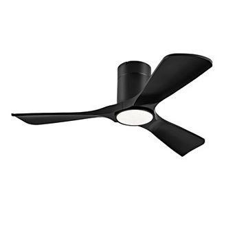 Loheer 42 Inch Flush Mount Ceiling Fan with Lights - Quiet DC Motor Remote Control, for Bedroom