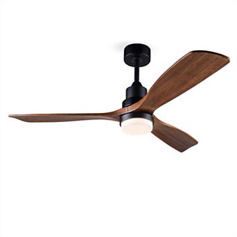 Loheer 52 Inch Modern Ceiling Fan, with Dimmable LED Light & Remote Control, for Living Room