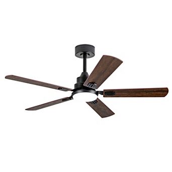 Loheer 52 Inch Smart Ceiling Fan with Light, 6 Blade Reversible DC Motor, Indoor Outdoor