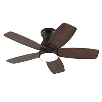 Loheer 32 Inch Low Profile Ceiling Fan with Light & Remote Dimmable Quiet DC Motor for Bedroom
