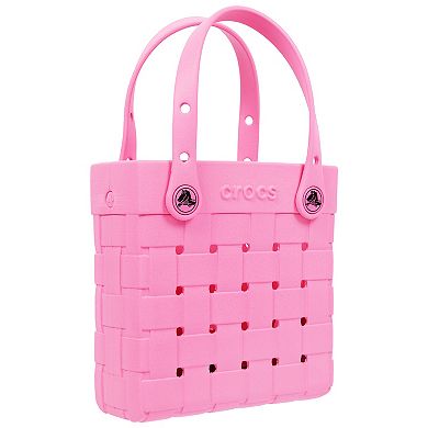 Crocs Woven Style Crossbody Tote with Top Handles & Removable Strap