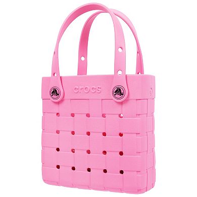 Crocs Woven Style Crossbody Tote with Top Handles & Removable Strap
