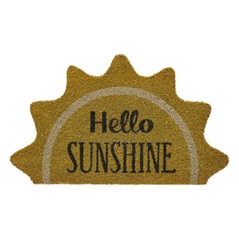 VCNY Home Hello Sunshine Outdoor Coir Doormat