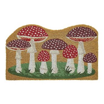 VCNY Home Mushroom Outdoor Coir Doormat