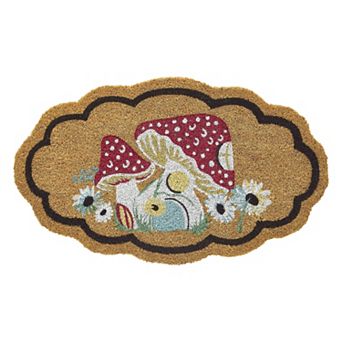 VCNY Home Scallop Edge Outdoor Coir Doormat