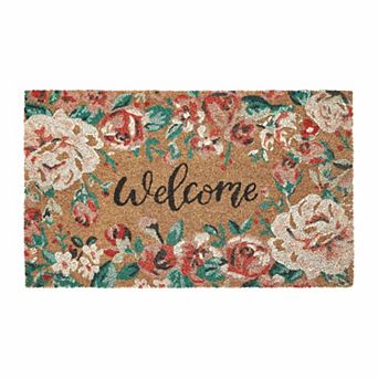 VCNY Home Traditional Welcome Coir Doormat