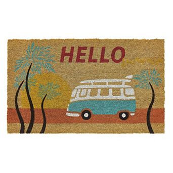 VCNY Home Hello Summer Outdoor Coir Doormat