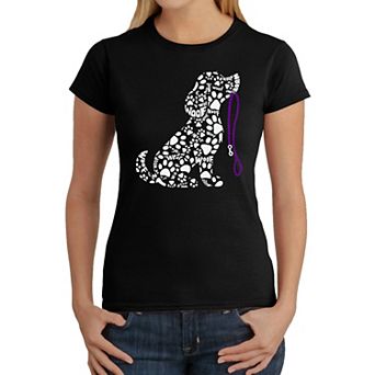 Dog Leash - Women's Word Art T-Shirt