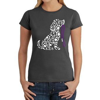 Dog Leash - Women's Word Art T-Shirt