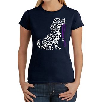 Dog Leash - Women's Word Art T-Shirt