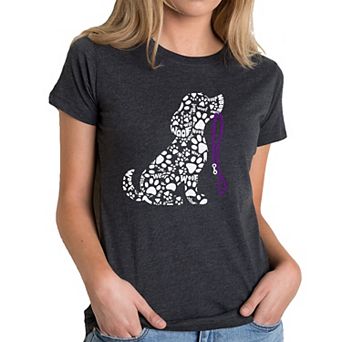 Dog Leash - Women's Premium Blend Word Art T-Shirt