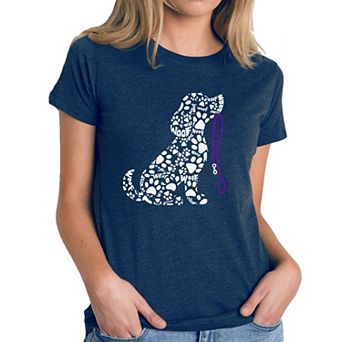Dog Leash - Women's Premium Blend Word Art T-Shirt