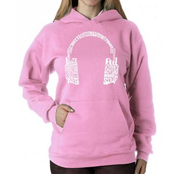 Mood Headphones - Women's Word Art Hooded Sweatshirt