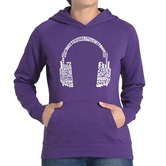 Mood Headphones - Women's Word Art Hooded Sweatshirt