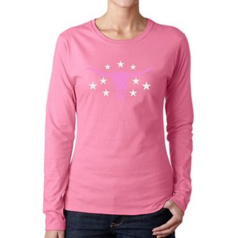 Cowgirl Cowskull - Women's Word Art Long Sleeve T-Shirt