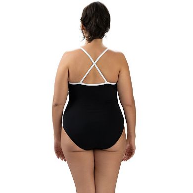 Women's Dolfin Tummy-Flattering One-Piece Swimsuit