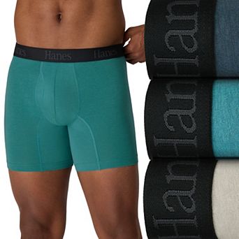 Men's Hanes® 3-Pack Ultimate® Comfort Flex Fit Boxer Briefs Underwear Gift Set