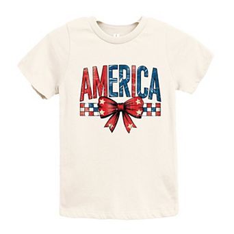 Coquette America Checkered - Youth Short Sleeve Graphic T-Shirt