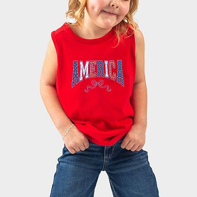 Coquette America Arched - Toddler Graphic Tank