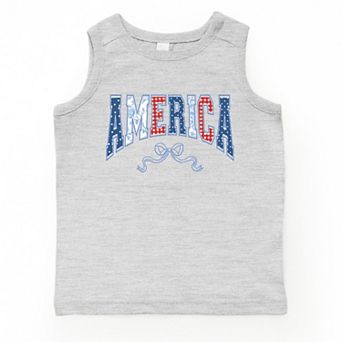 Coquette America Arched - Toddler Graphic Tank