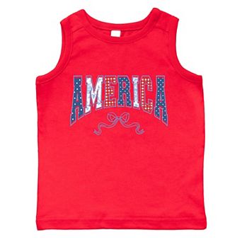 Coquette America Arched - Toddler Graphic Tank
