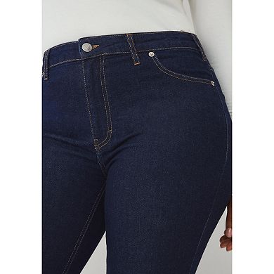 Ellos Plus Size Mid-Rise Stretch Bootcut Jeans