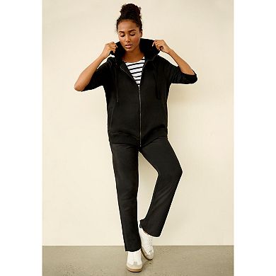 Ellos Plus Size Studio French Terry Straight Leg Sweatpants