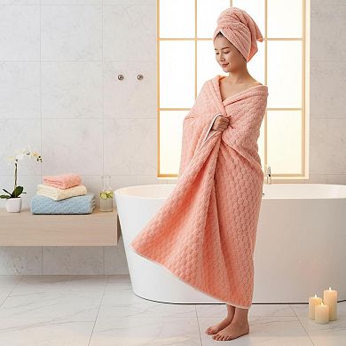4 Pack Microfiber Bath Towels Large Super Absorbent Quick Dry Plush Luxury Set For Bathroom Spa Gym