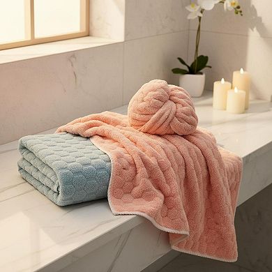 4 Pack Microfiber Bath Towels Large Super Absorbent Quick Dry Plush Luxury Set For Bathroom Spa Gym