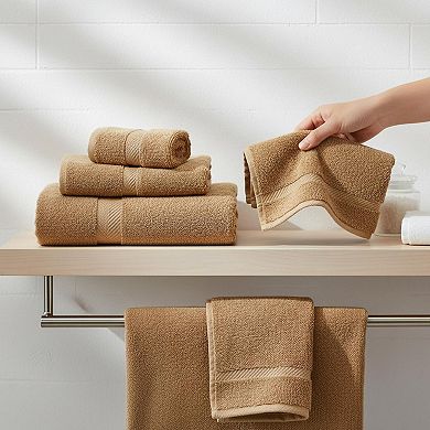 6-pack Cotton Bath Towels Lightweight Absorbent Multi-use Soft