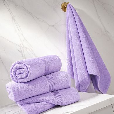 4 Pack Pure Cotton Bath Towels Ultra Soft Absorbent Quick Dry Lightweight Multipurpose