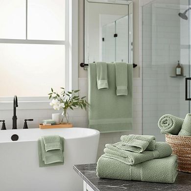 8-Piece Cotton Bath Towel Set Highly Absorbent Soft Durable 2 Bath 2 Hand 4 Washcloths