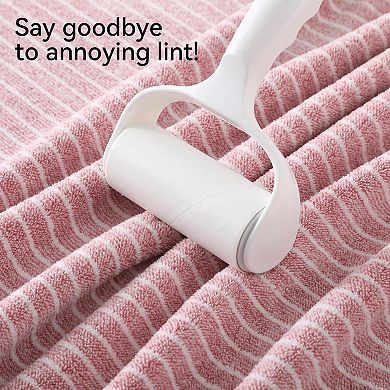 6-Piece Bath Towel Set Plush Coral Fleece Highly Absorbent Quick Dry