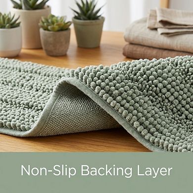 Bathroom Rugs Runner Extra Long Plush Shaggy Chenille Non-slip Absorbent Thick Machine Washable