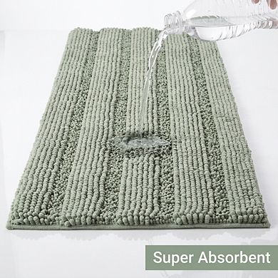 Bathroom Rugs Runner Extra Long Plush Shaggy Chenille Non-slip Absorbent Thick Machine Washable