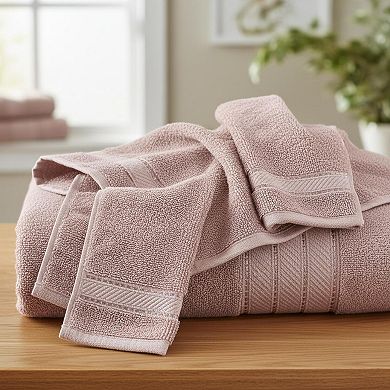 6-Piece Combed Cotton Towel Set Super Absorbent Quick Dry 600 GSM Soft Plush