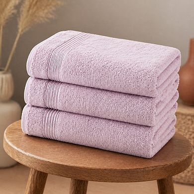 4-piece Bath Towels 100% Cotton Luxury Quick Dry Extra Large Fade-resistant Spa Comfortable
