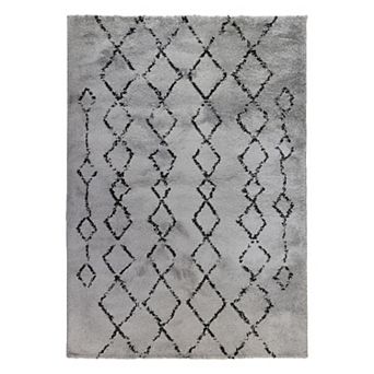 HomeRoots Rectangle Geometric Polypropylene Area Rug