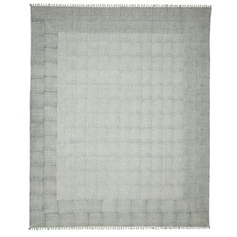 HomeRoots Rectangle Geometric Cotton Area Rug