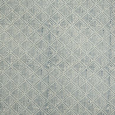 HomeRoots Rectangle Geometric Cotton Area Rug