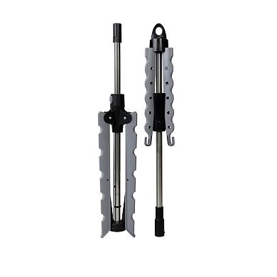 Silver Foldable Tripod Garment Drying Rack