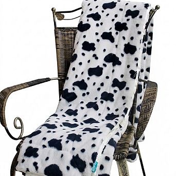 Micro Mink Fur Throw Blanket with Satin Back for Warm Layered Comfort on Couch