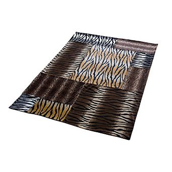 Patchwork Animal Pattern Throw Blanket for Travel and Living Room