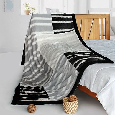 Animal Style Patchwork Throw Blanket for Everyday Use or Outdoor Events