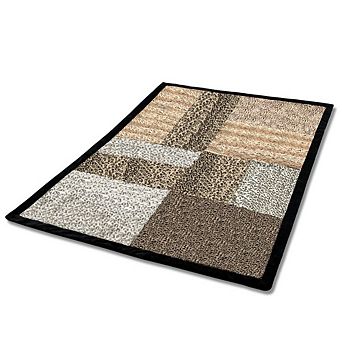 Patchwork Animal Design Throw Blanket for Living Room and Bedroom Accent